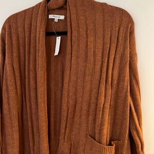 NWT Madewell rib knit open cardigan